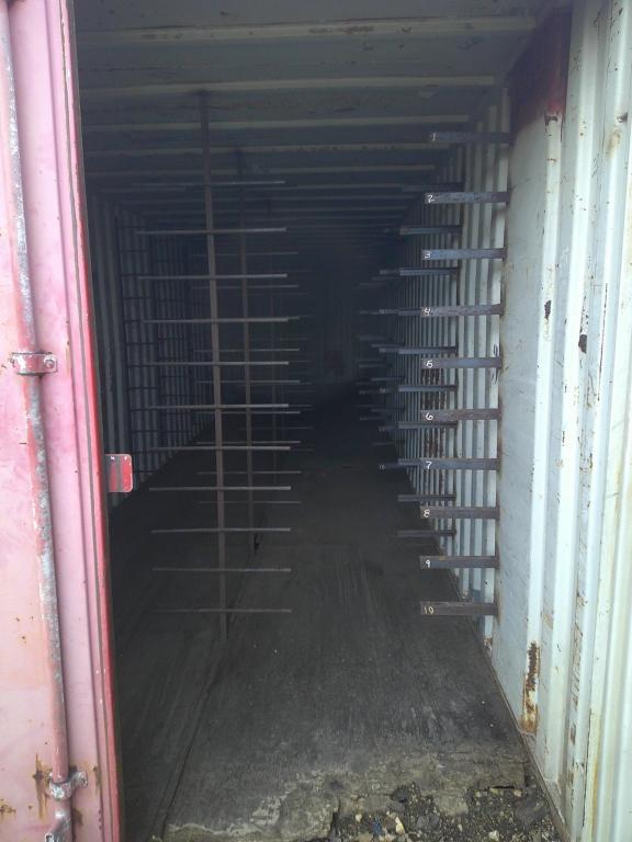 40FT SEA CONTAINER W/ RACKS- USED