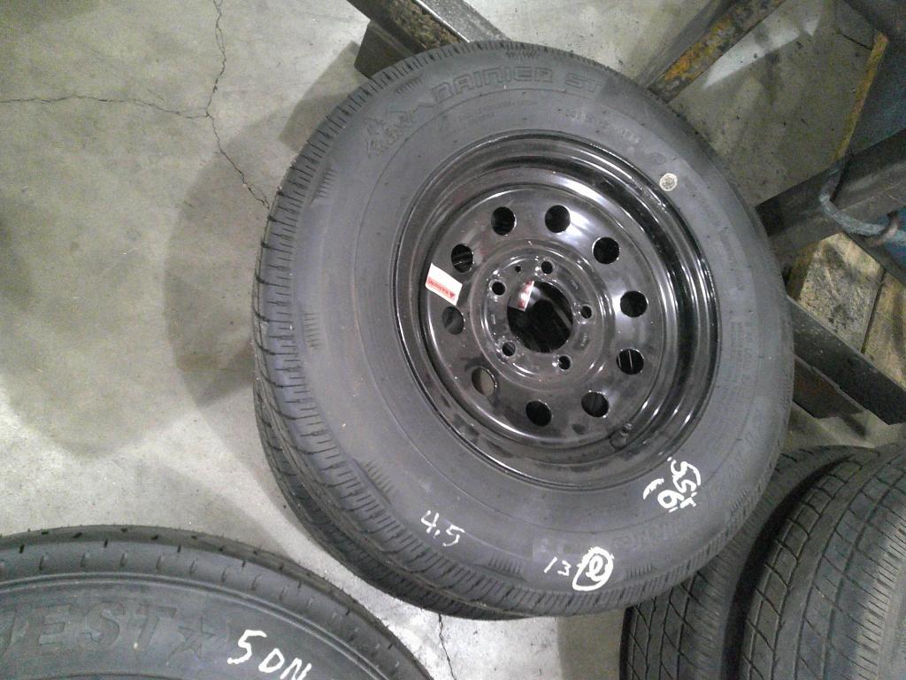 13" TIRES ON 5-HOLE WHEEL