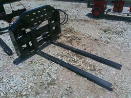 SET GIYI HYD FORKS F/ SKID STEER