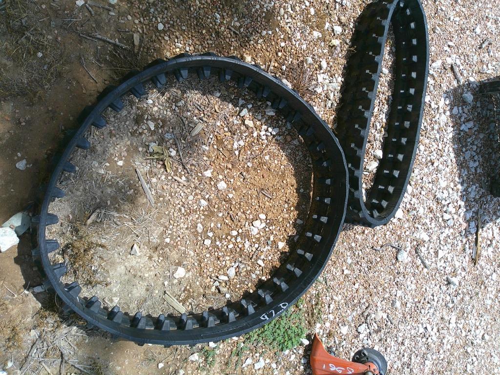 (2) RUBBER TRACKS- DIFFERENT SIZES