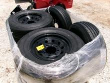 TASK MASTER 235-80R16 TIRES ON 8-HOLE WHEELS