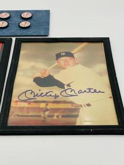 Mickey Mantle, Stan Musial Autographed Pictures
