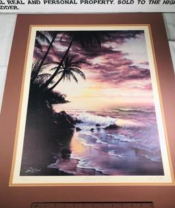 "Island Sunset" by Larry Dotson Signed Print