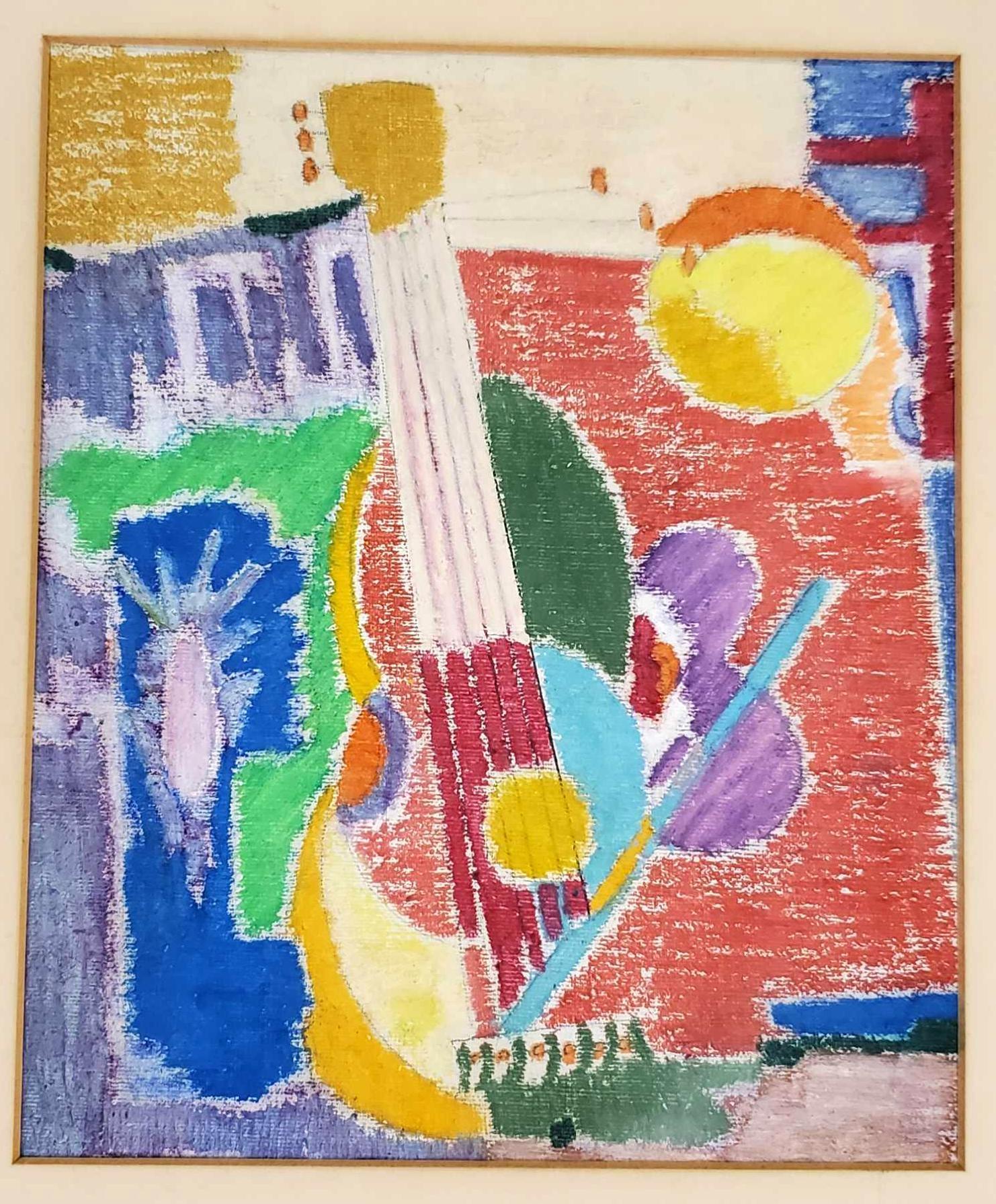 Tray of 14 Phyllis Trager Hyman Original Matted and Framed Drawings, Watercolors, Print and More