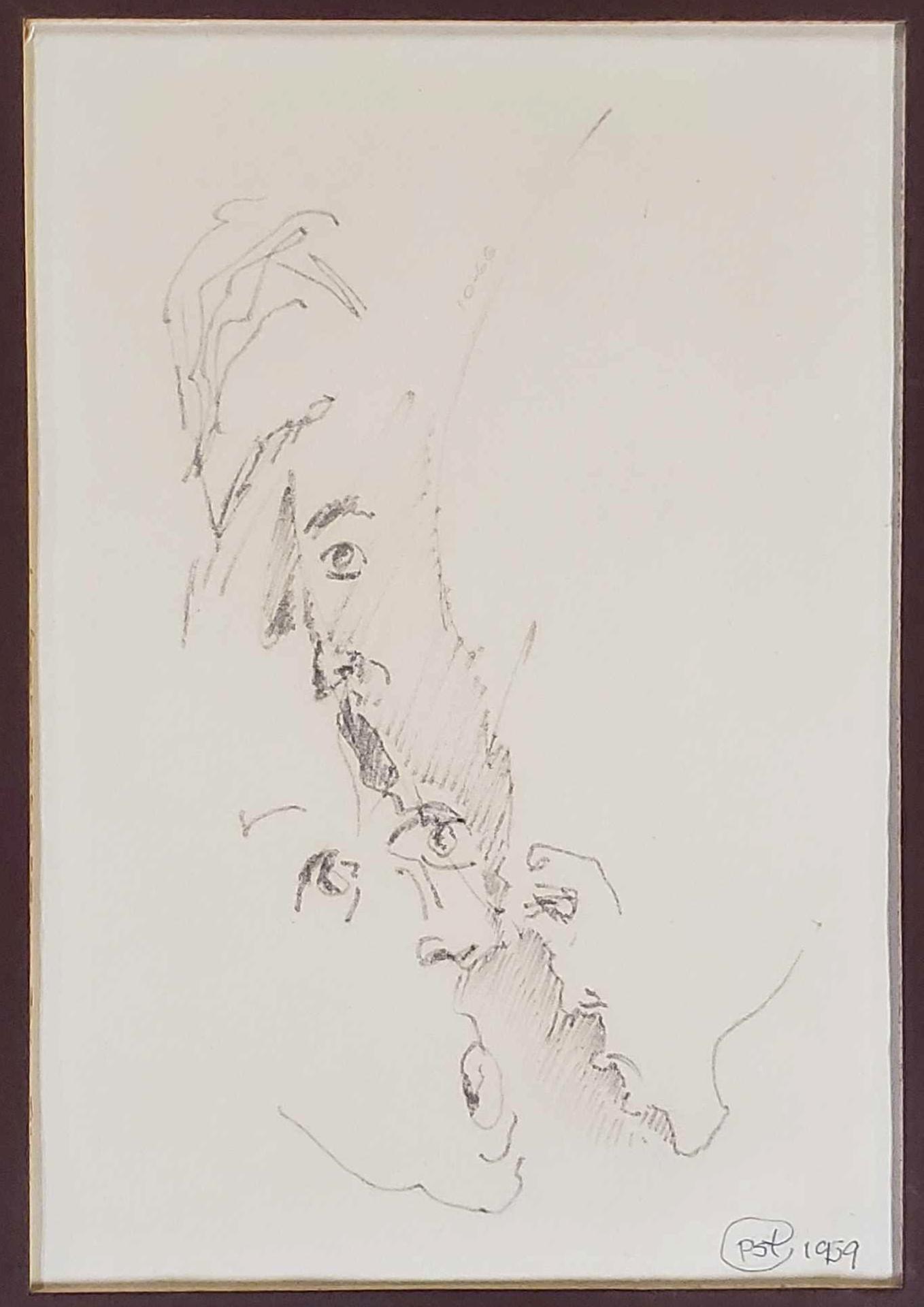 Tray of 14 Phyllis Trager Hyman Original Matted and Framed Drawings, Watercolors, Print and More