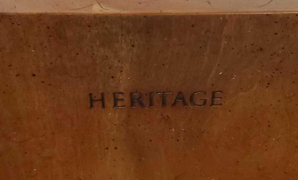 Henredon Heritage Furniture Mid Century Modern Low 2 Door Cabinet