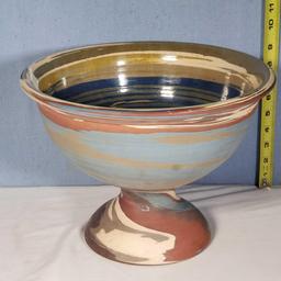 Rare 9" x 12" Niloak Mission Swirl Punch Bowl
