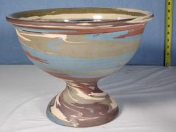 Rare 9" x 12" Niloak Mission Swirl Punch Bowl