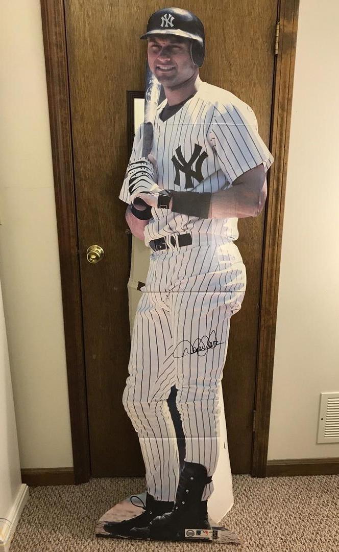 RARE Derek Jeter HOF New York Yankee Life Size Trifold Cardboard Standee And Other Base Ball Items