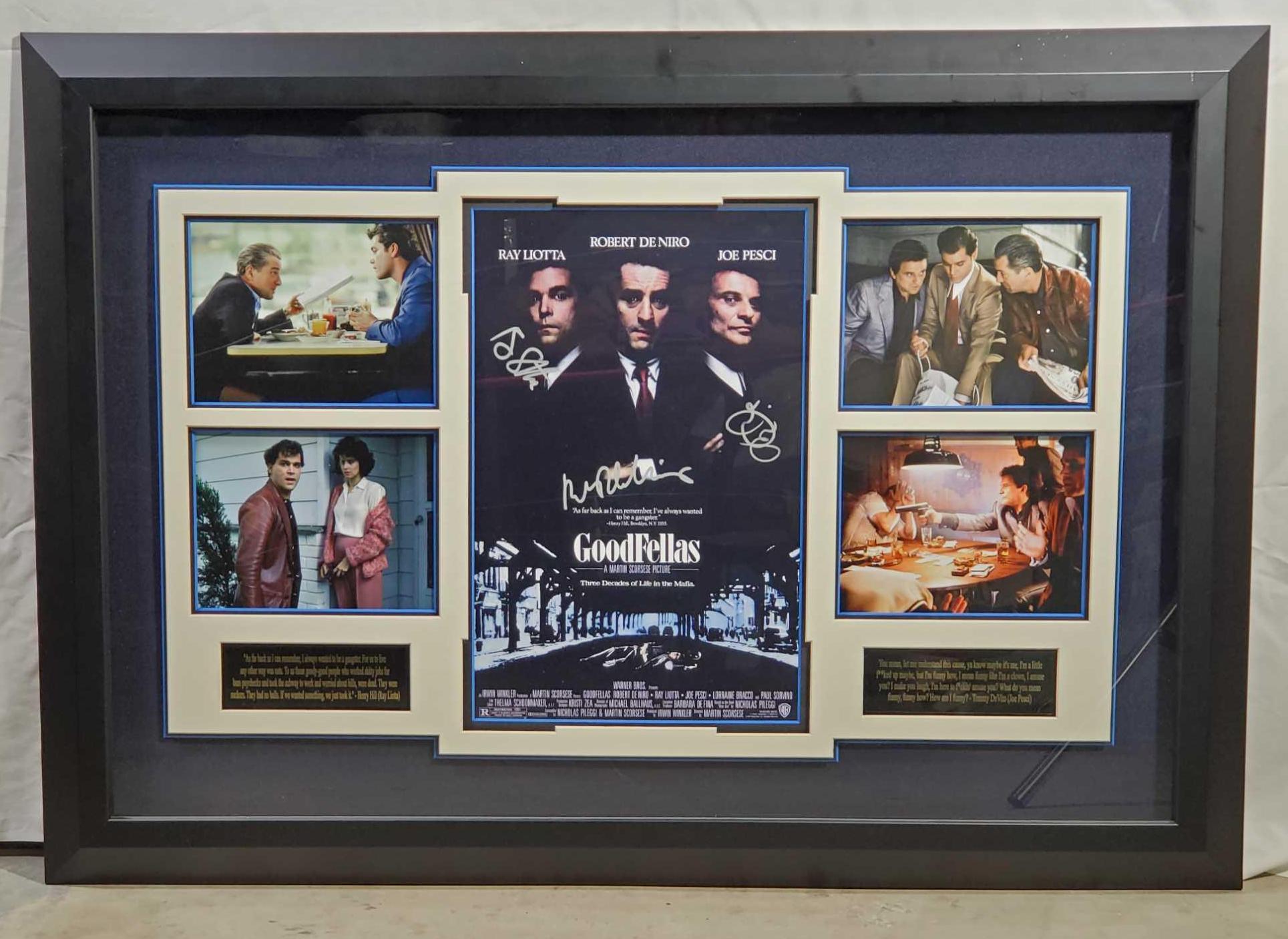 Signed Goodfellas by Ray Liotta, Robert De Niro, & Joe Pesci with COA