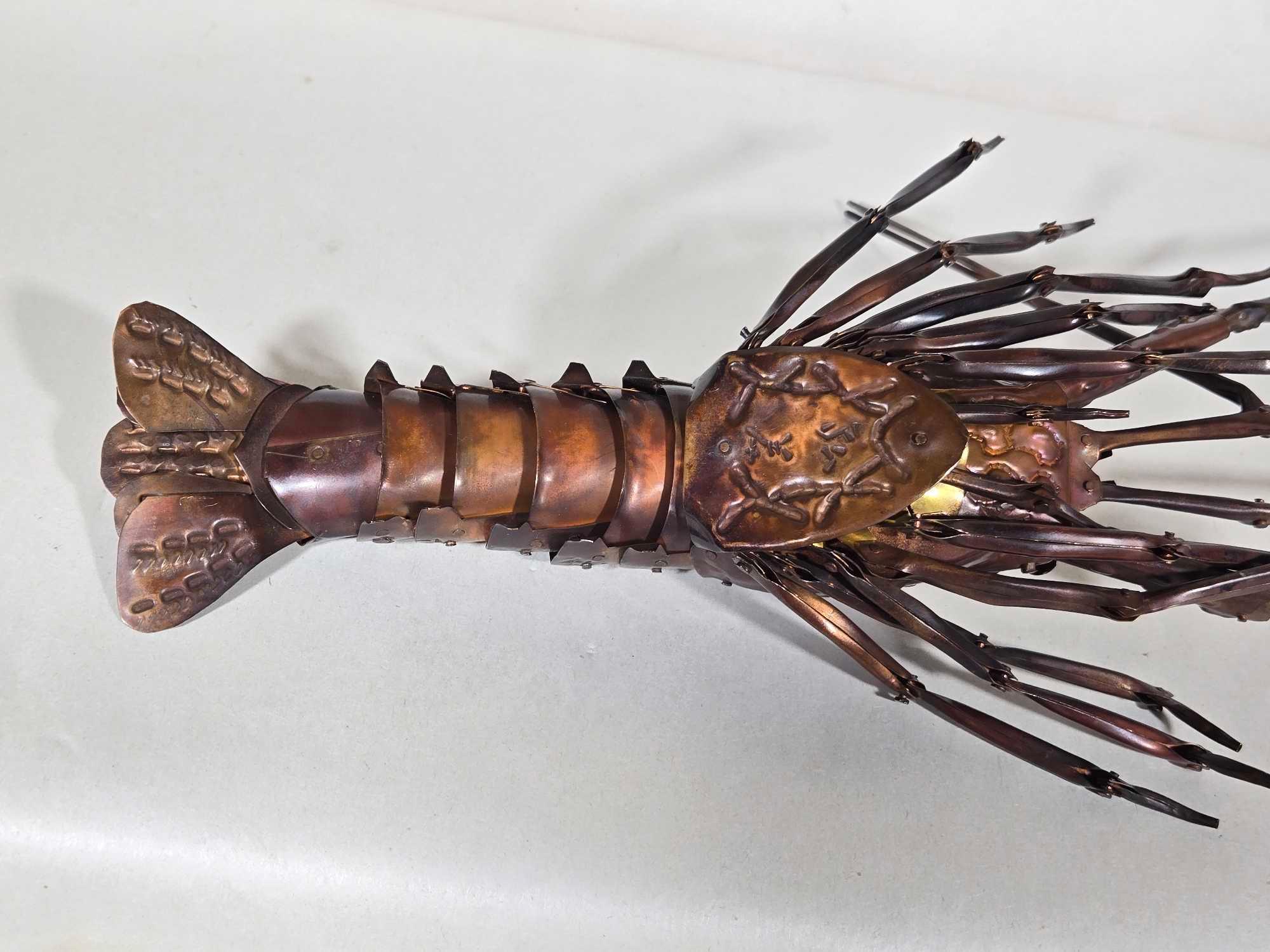 Japanese Meiji Jizai Okimono Copper Articulated Crayfish