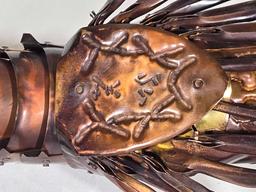 Japanese Meiji Jizai Okimono Copper Articulated Crayfish