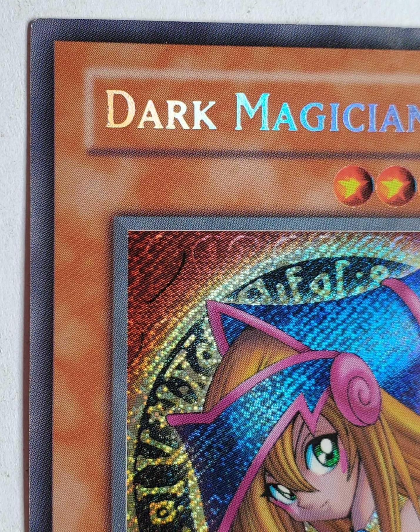 Yu-Gi-Oh! First Edition Dark Magician Girl MFC-000 Secret Rare LP Trading Card from 2003 Magician's