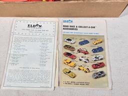 1960's Eldon Power Pack 8 Road Race Set with Slot Cars