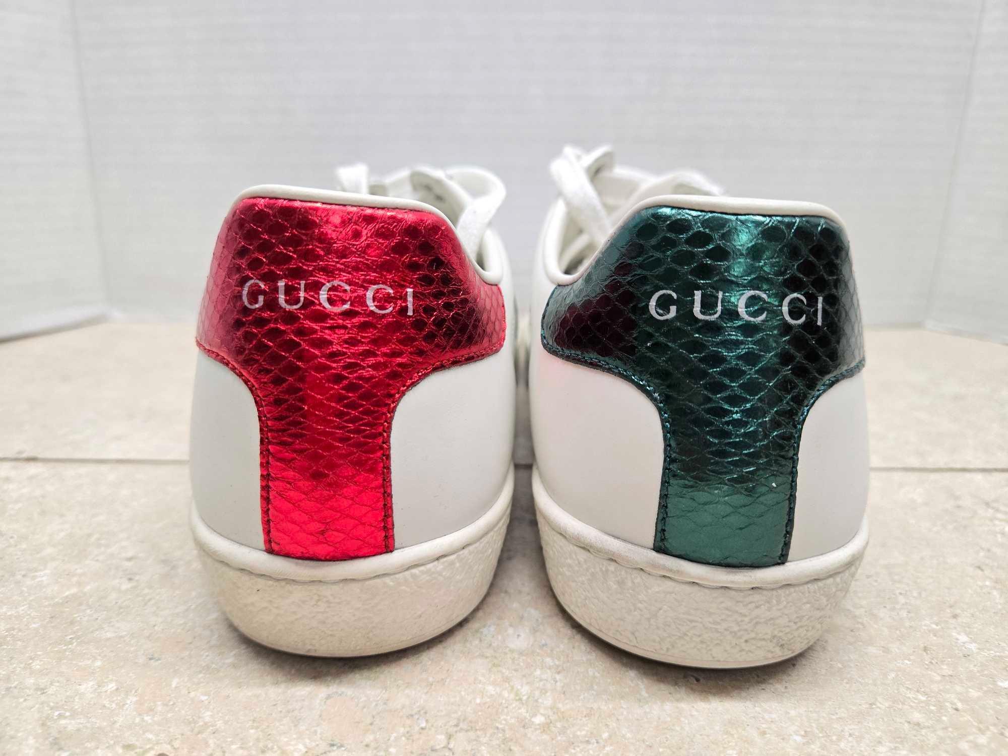 Authentic Pre-Owned Women's Gucci Ace Bee Sneakers w/ COA