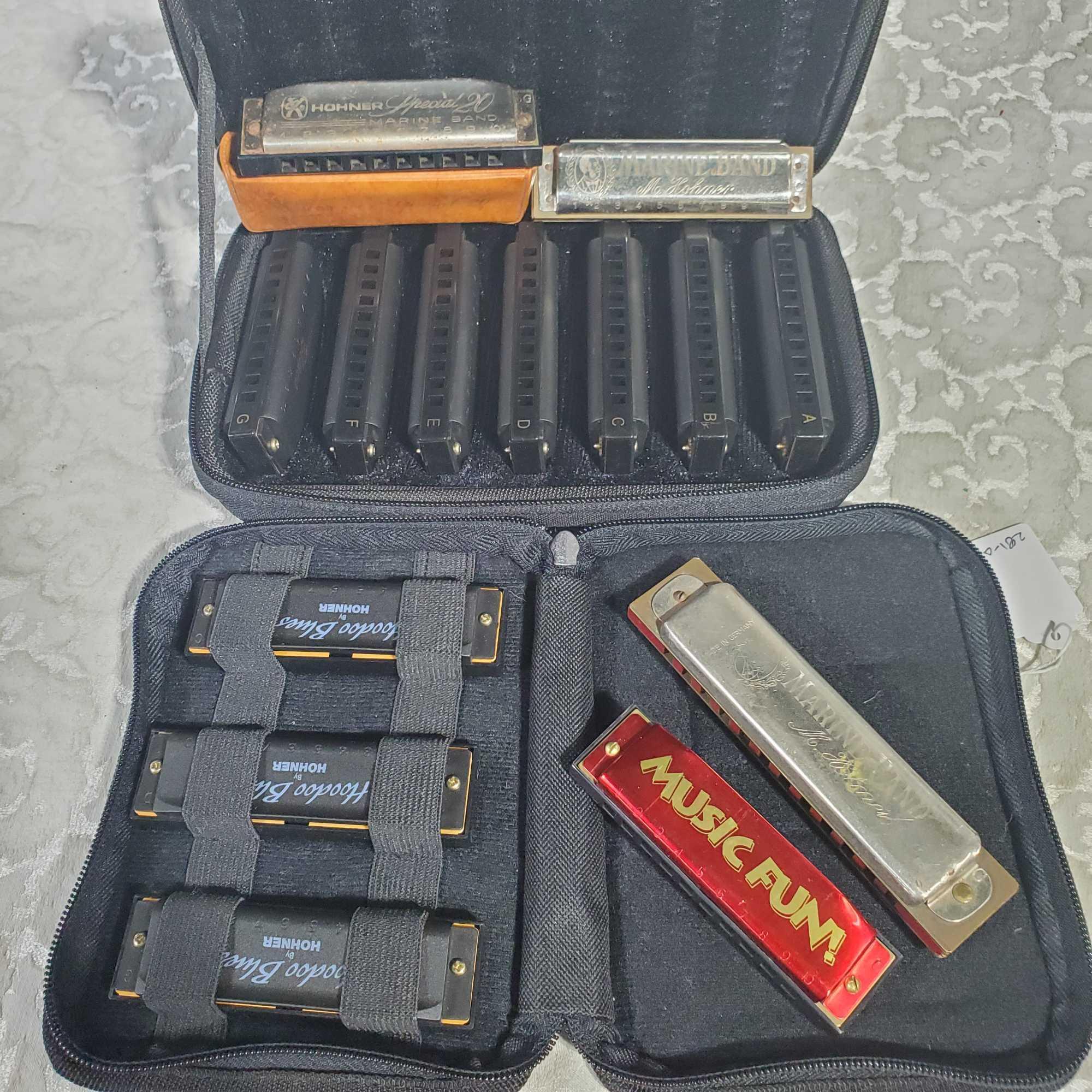 Collection of Hohner Harmonicas Through The Ages