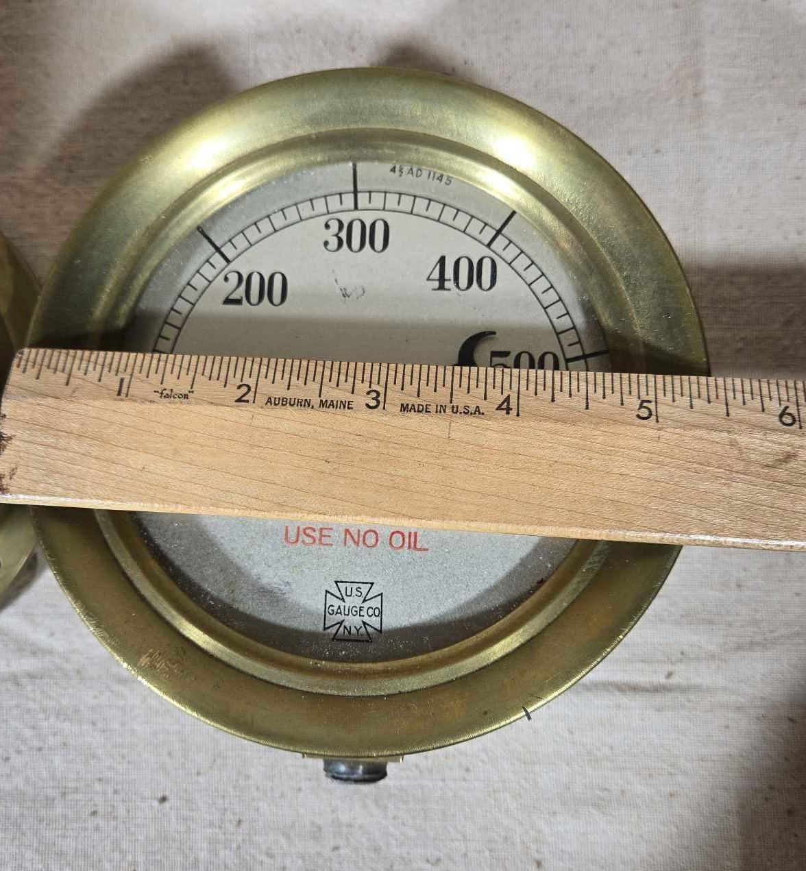 Lot Of 3 Water And Air Pressure Gauges