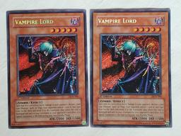 3 Pairs of Dark Crisis 2003/4 Yugioh Secret and Ultra Rare Trading Cards, Most First Edition