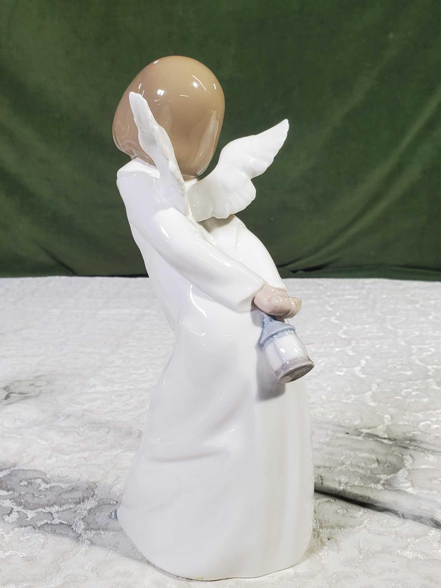 2 Lladro Porcelain Angel Figurines