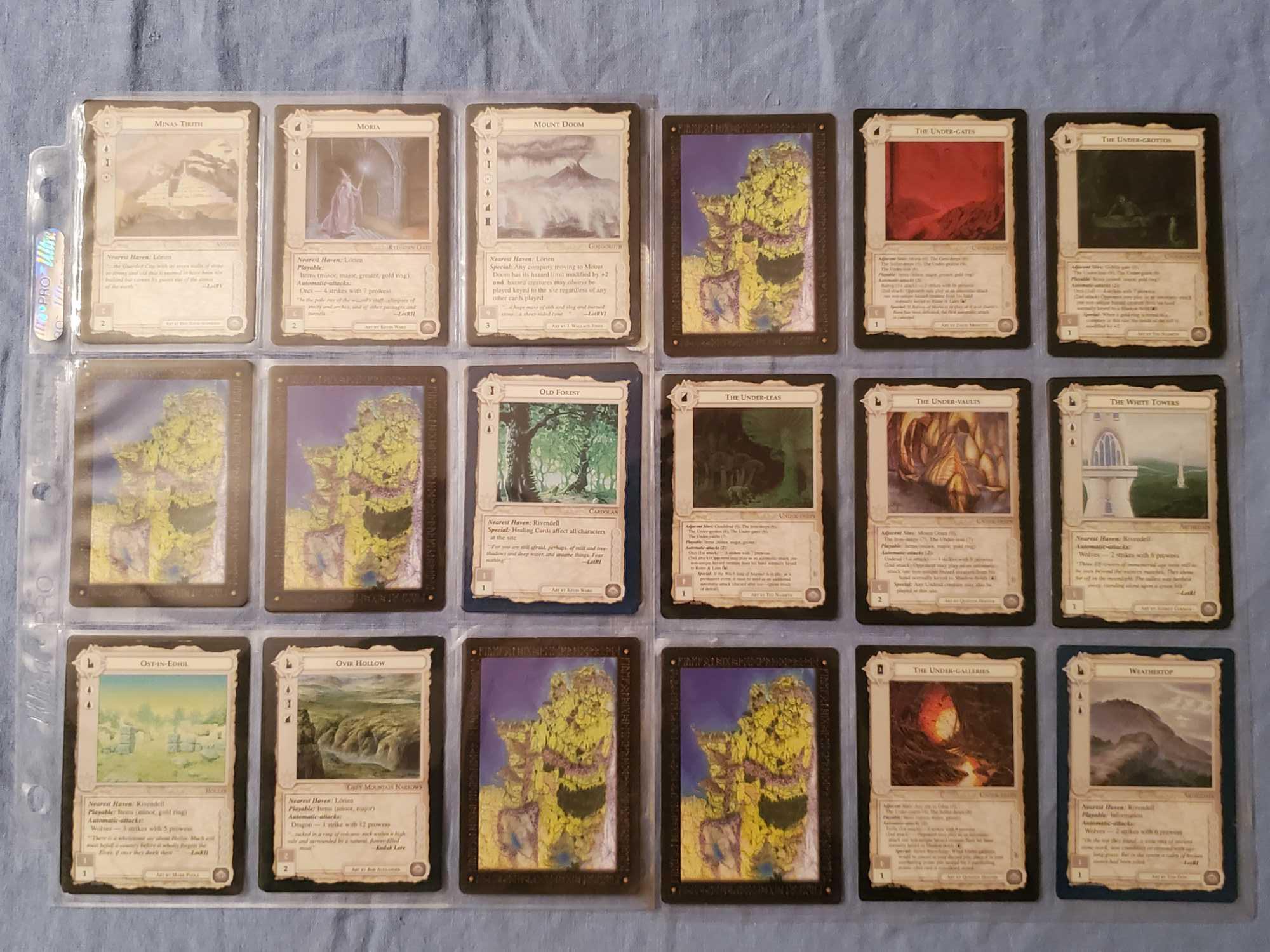 700+ 1990s MECCG Middile Earth Collectible Card Game Cards with Lidless Eye Backs