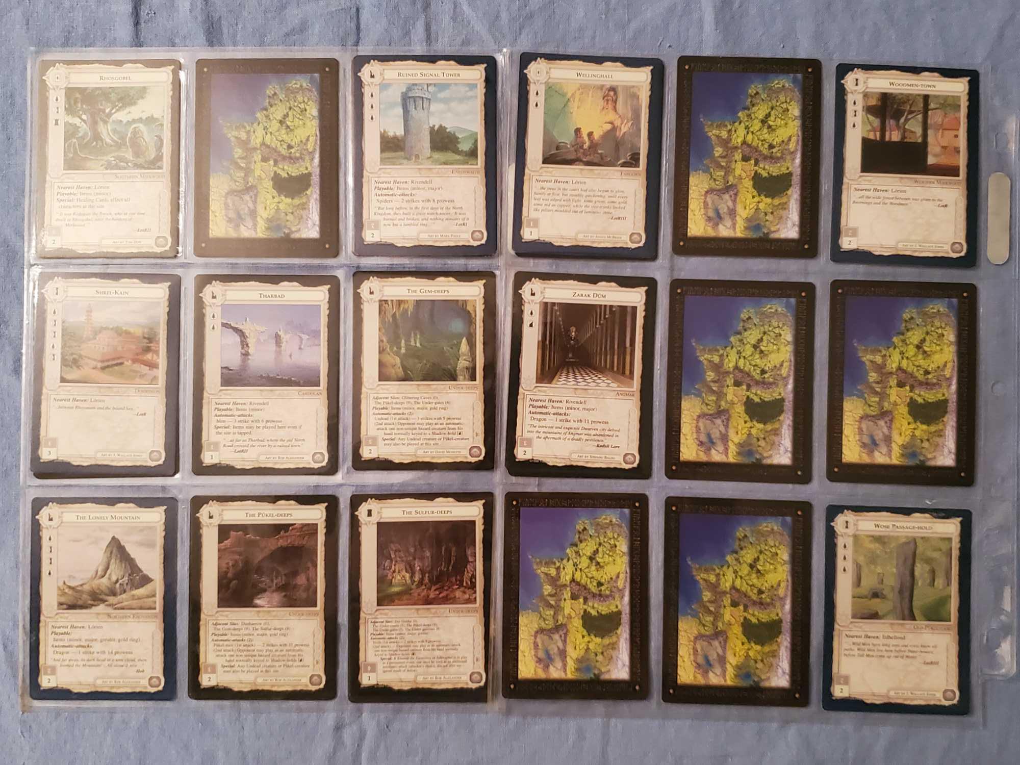 700+ 1990s MECCG Middile Earth Collectible Card Game Cards with Lidless Eye Backs