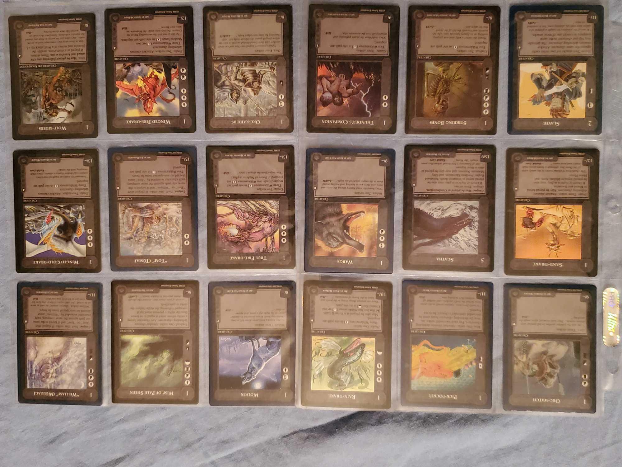 700+ 1990s MECCG Middile Earth Collectible Card Game Cards with Lidless Eye Backs