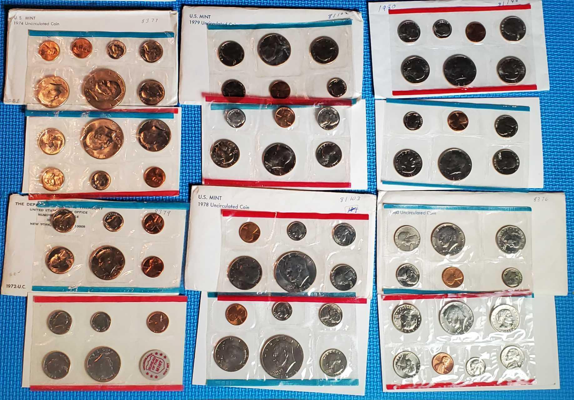 9 US Proof and 10 US Uncirculated Mint Sets