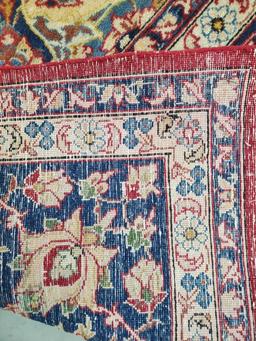 Large Vintage Persian Isfahan Hand Woven Wool Rug / Carpet