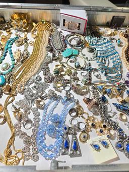 Very Full Case of Costume Jewelry