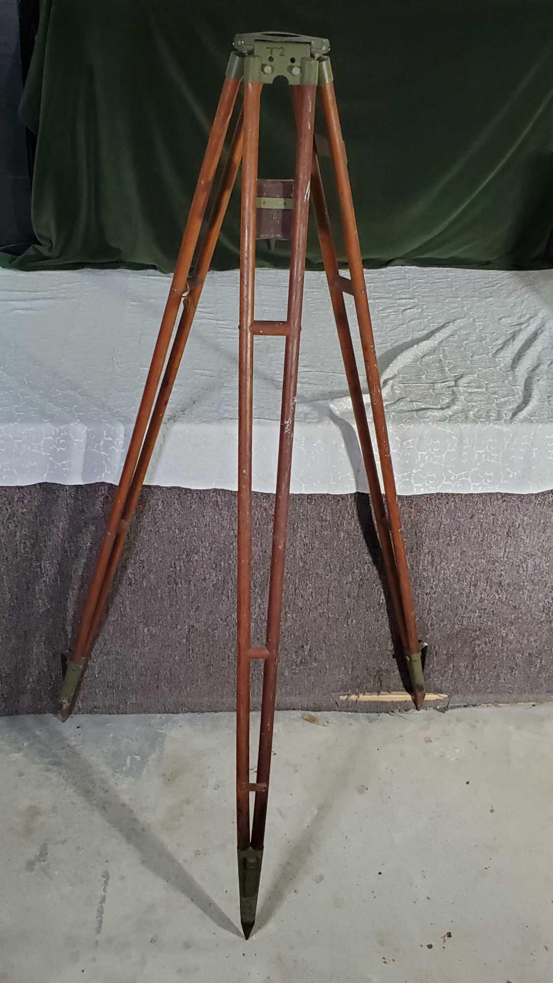 Rare Antique Keuffel And Esser Co. T-34 Transit Survey Instrument With Original Box And Tripod