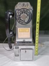 Automatic Electric Company Pay Phone with Original Key