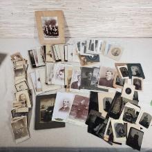 Collection Of Tin Type, CDVs, PostcardsAnd Cabinet Photos