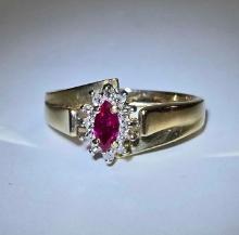 10k Gold Ruby Ring