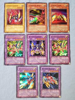 8 Yu-Gi-Oh! 2003 Magician's Force 1st Edition X,Y, and Z Dragon, Tank and Cannon Cards