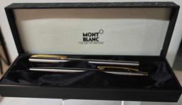 Montblanc Fountain And Rollerball Noblesse Slimline Set In Box