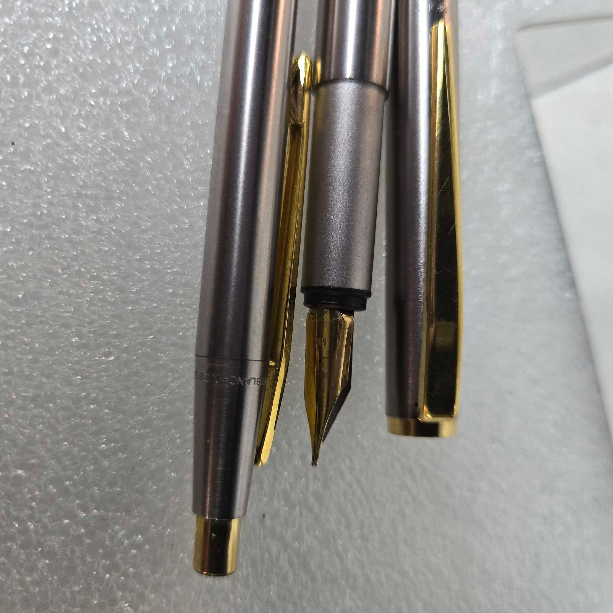 Montblanc Fountain And Rollerball Noblesse Slimline Set In Box