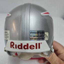 Official Riddell Mini Helmet NFL New England Patriots Signed By Tom Brady