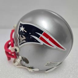 Official Riddell Mini Helmet NFL New England Patriots Signed By Tom Brady