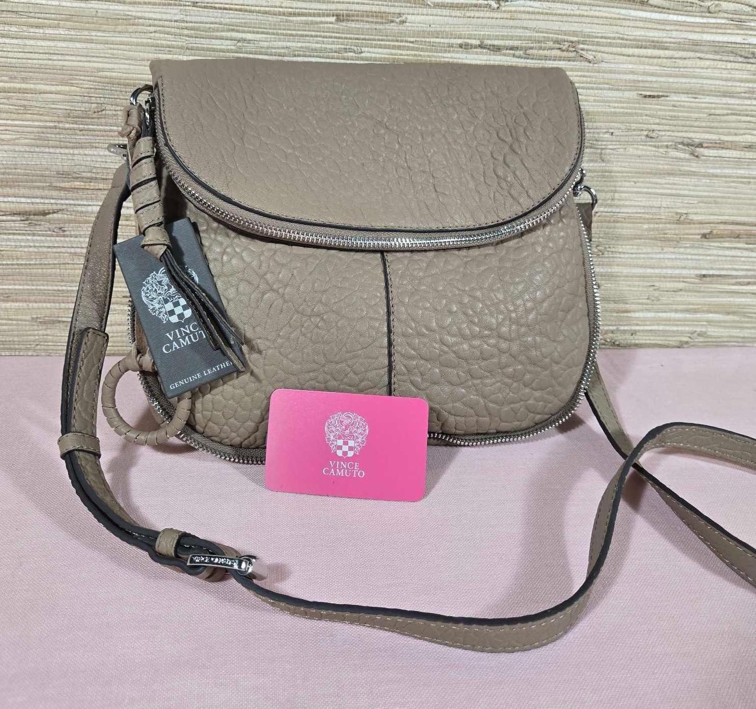 New with Tag Vince Camuto Large Leather Crossbody Handbag
