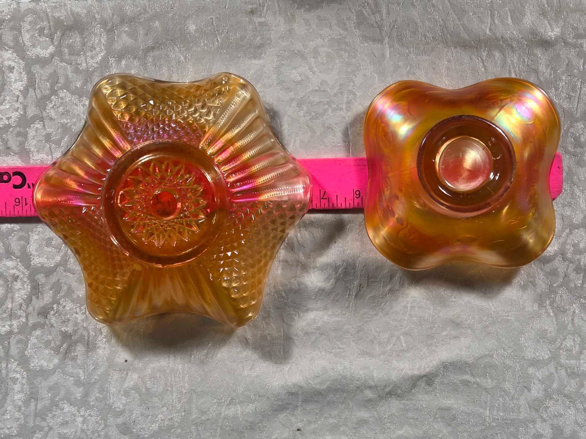 * 12 Pcs Mixed color and Pattern Fenton Carnival Glass