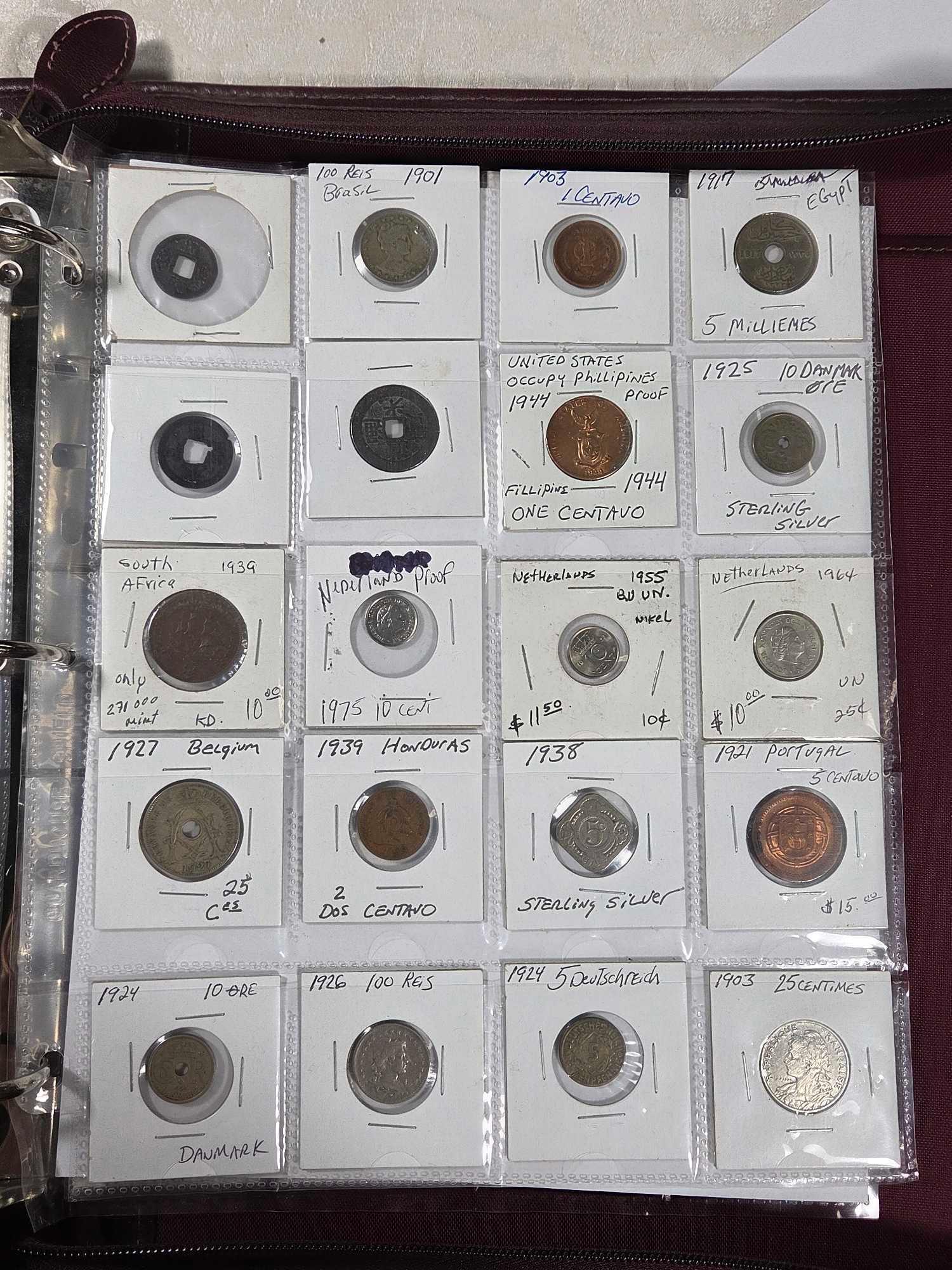 Album of Over 300 World Coins Including Silver, Key Date UNC/Proof and More