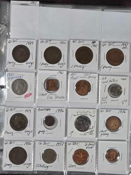 Album of Over 300 World Coins Including Silver, Key Date UNC/Proof and More