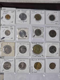 Album of Over 300 World Coins Including Silver, Key Date UNC/Proof and More