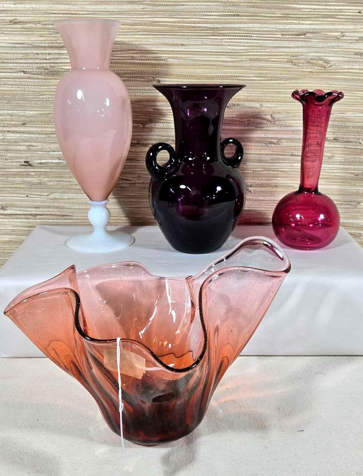 * 4 Pcs. of Art Glass