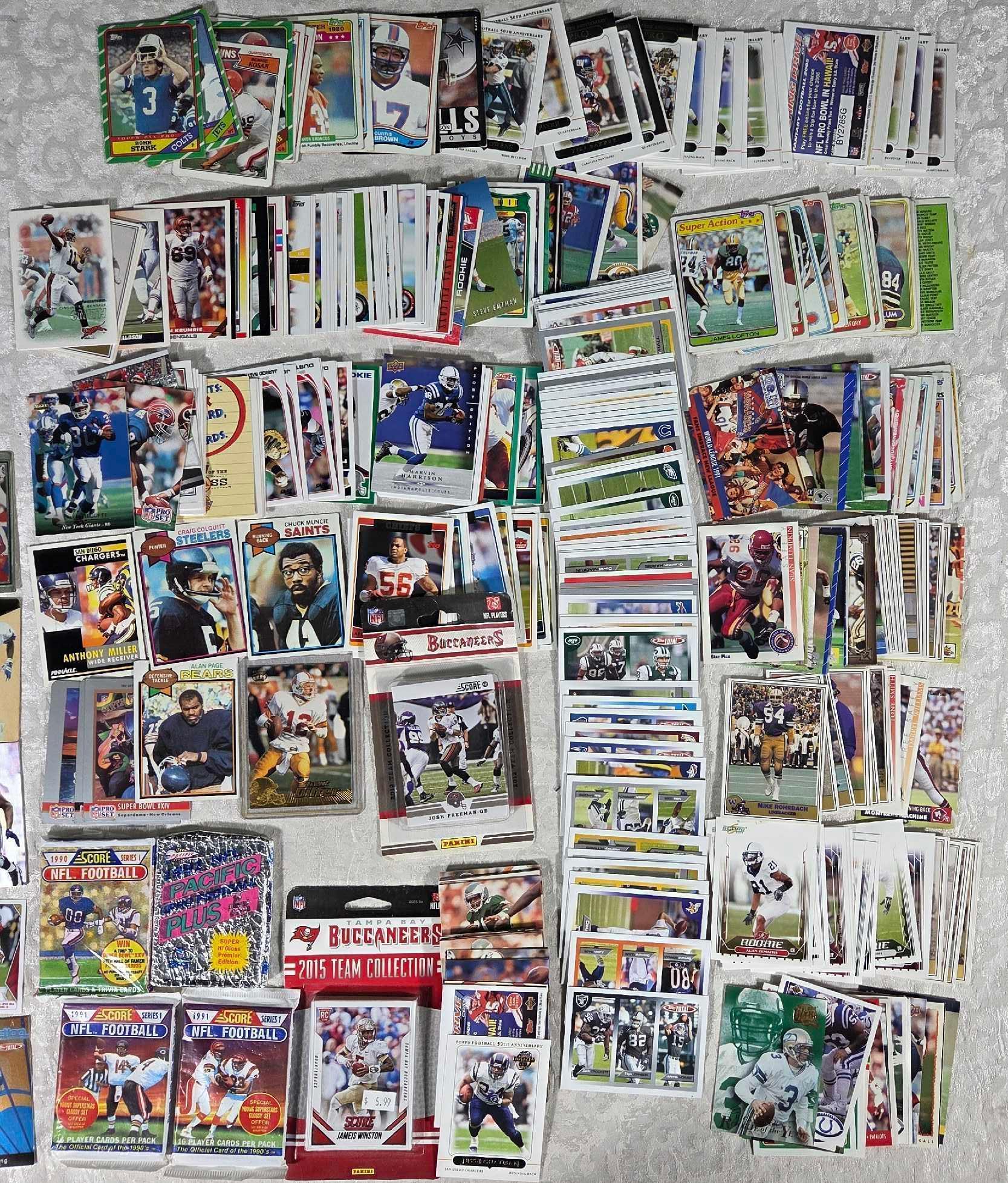 Very Large Collection Of Foot Ball Cards