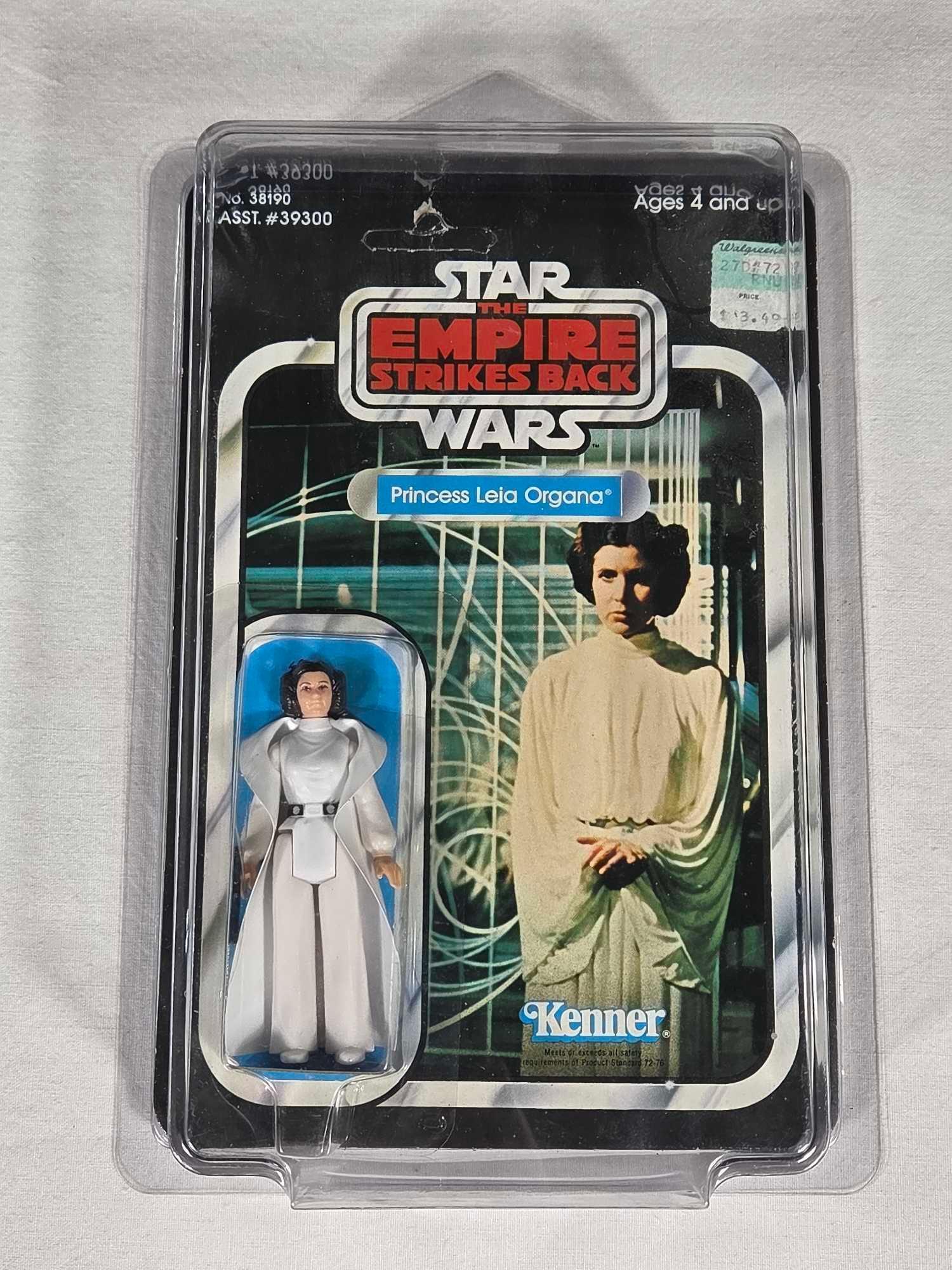 1980 Kenner Star Wars ESB 41-E Card Back Princess Leia Organa Action Figure MOC