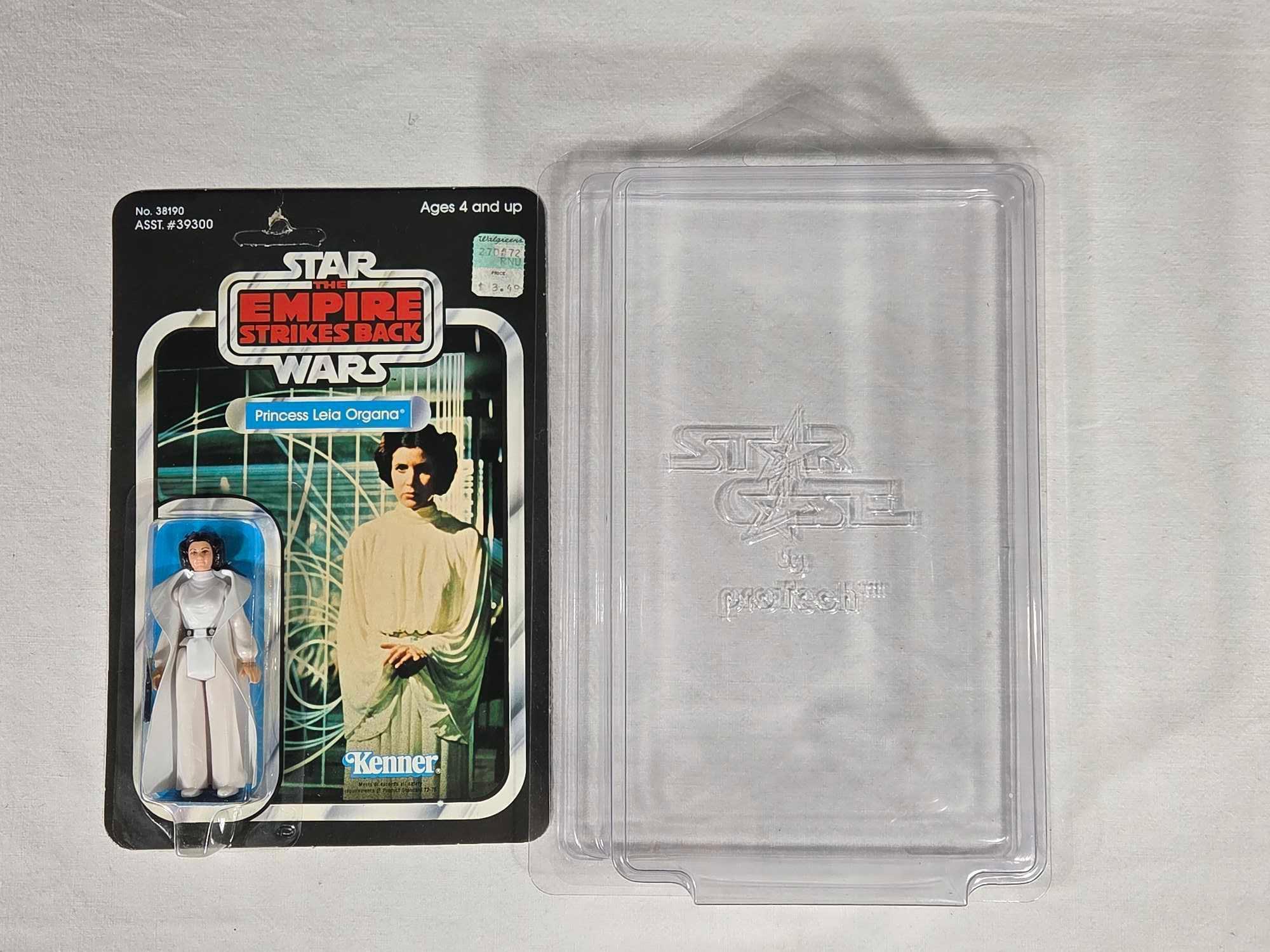 1980 Kenner Star Wars ESB 41-E Card Back Princess Leia Organa Action Figure MOC