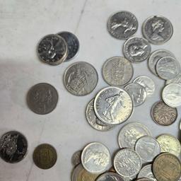 Lot Of Collected World Coins Including Silver See Photos