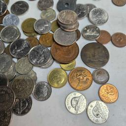 Lot Of Collected World Coins Including Silver See Photos