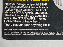 2 Star Wars 1984 POTF Final 17 Coin 92-A Card Action Figures MOC - AT-AS Driver, B Wing Pilot